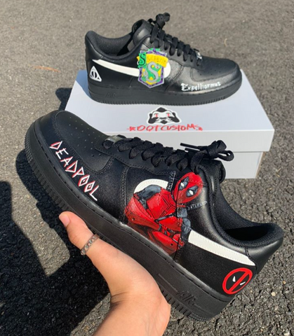 Nike air online force 1 deadpool