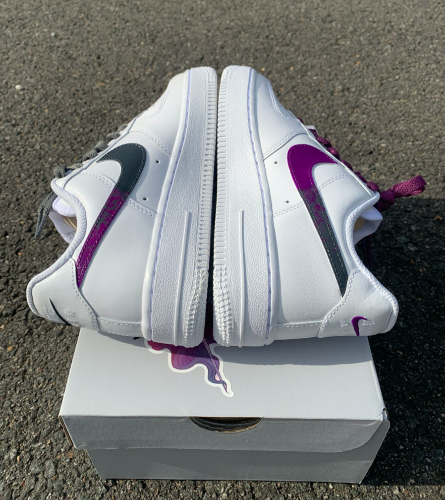 Nike air force 2025 27 white purple